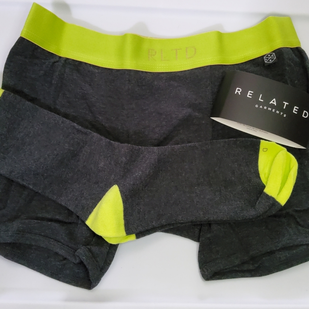 Related Garments RLTD Men’s Boxer Briefs And Socks Set Size S (30-32)